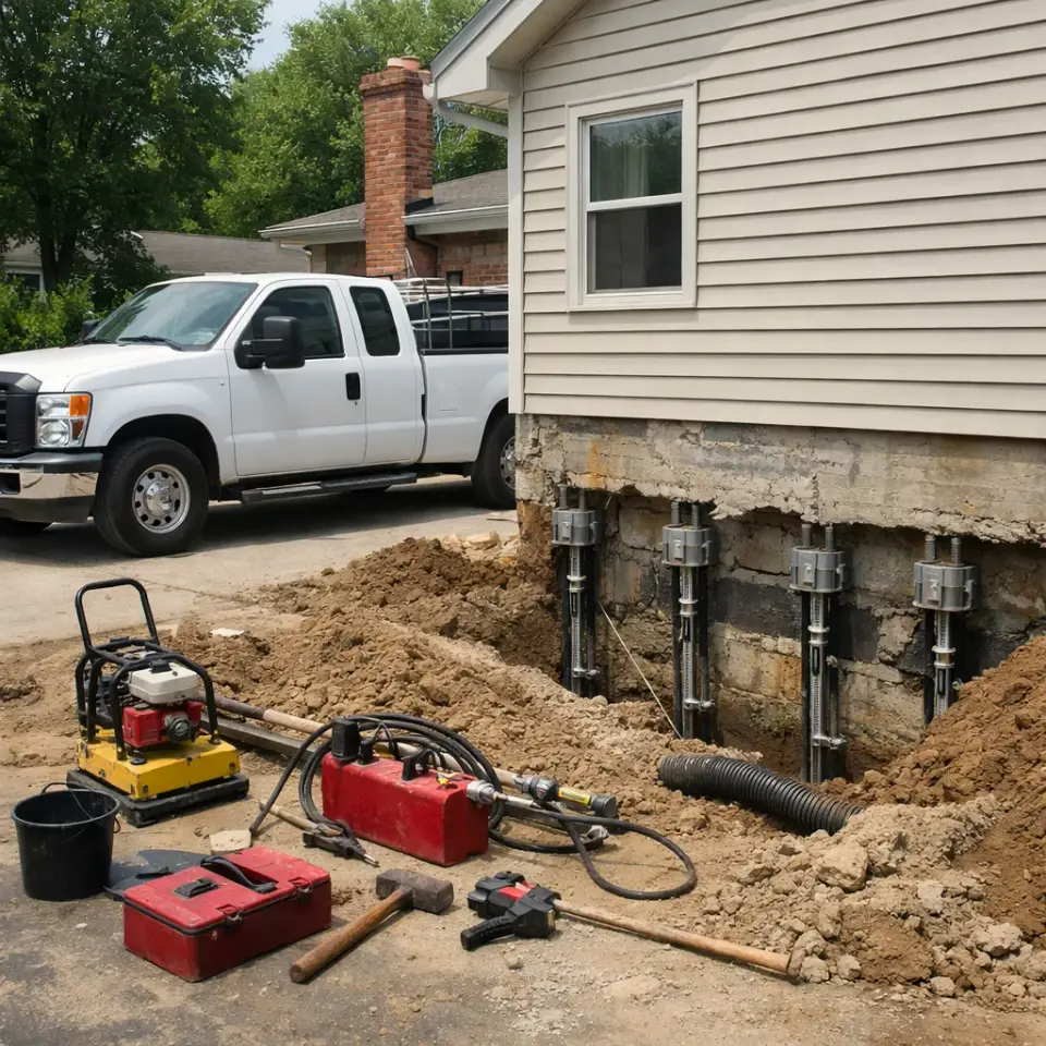 Under-Slab Void Filling & Water Drainage Control — Euless
